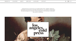 Desktop Screenshot of lacoldpress.com